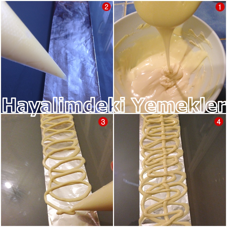 Çikolata ile Pasta Kenarı Süsleme Resimli Yemek Tarifleri Hayalimdeki