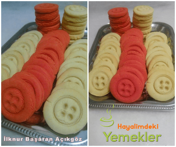 düğme kurabiye tarifi