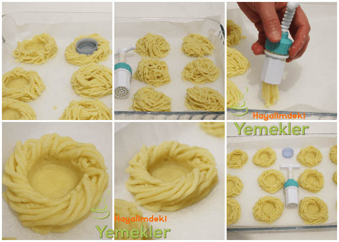 kuş yuvası kurabiyesi