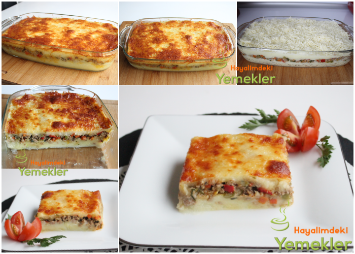 fırında kıymalı patates püresi