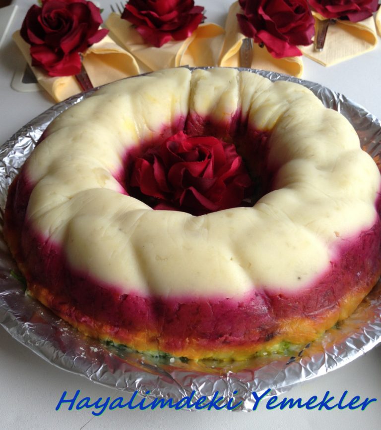 Patatesli gökkuşağı salatası