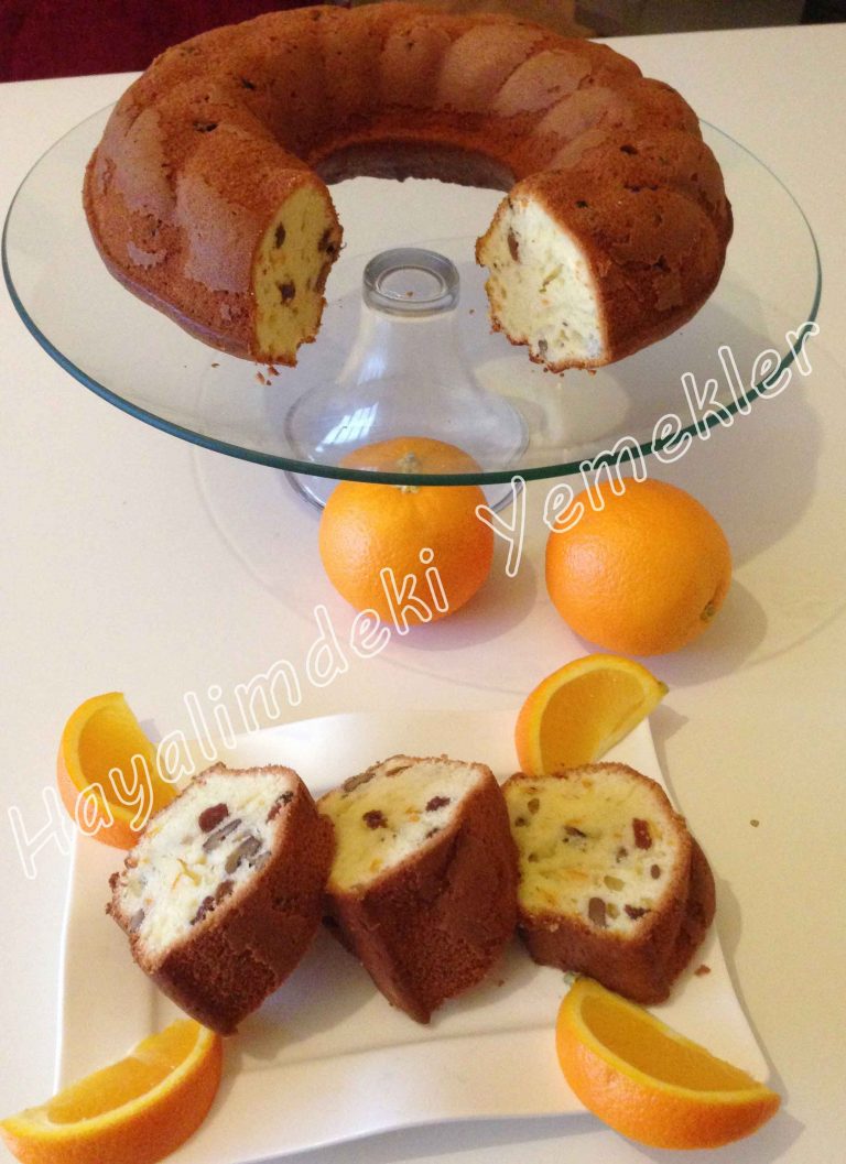 Portakallı ve Üzümlü Kek Tarifi