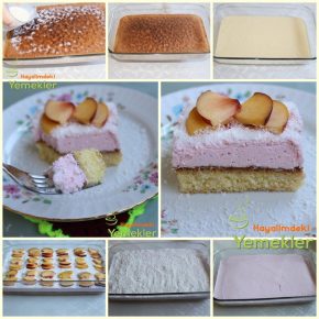 Yoğurt kremalı pasta