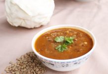 Diyet  Yeşil Mercimekli Lahana Çorbası
