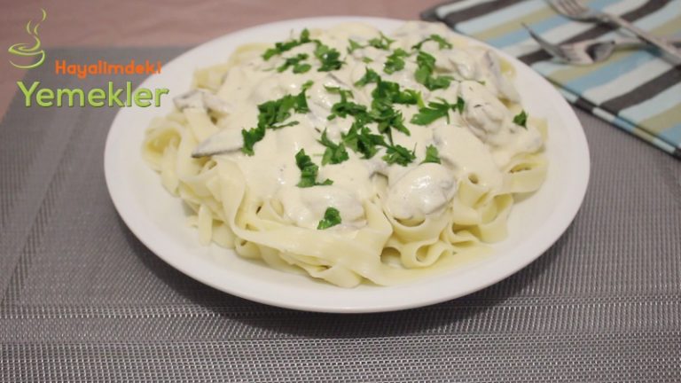 Kremalı Mantar Soslu Makarna Tarifi