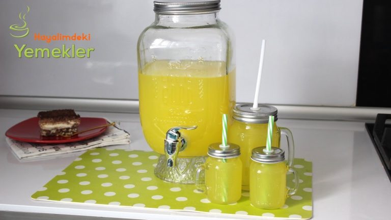 1 Portakal 1 Limon ile 3 lt Limonata Yapımı – Kolay   Limonata Tarifi / Hayalimdeki Yemekler