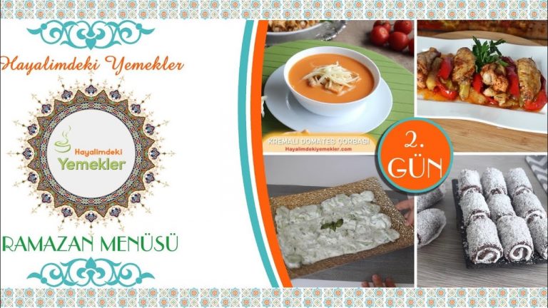 İFTARA YAPIMI ÇOK KOLAY 2. GÜN MENÜSÜ HAZIRLADIM ✅ YAPIMI BASİT ANA YEMEK,ÇORBA,SALATA ,TATLI  💯