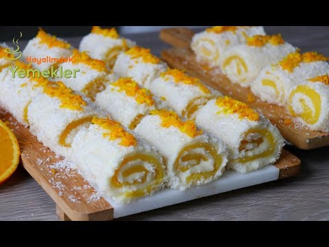 BU KIŞA DAMGASINI VURACAK PORTAKALLI SARAY LOKUMU ✅  KOLAYCA SARILAN SARAY SARMASI TARİFİ 💯