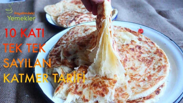 10 Katı Tek Tek Sayılan Muhteşem KATMER Tarifi / Oklava ve Merdanesiz Tel Tel  KATMER NASIL YAPILIR