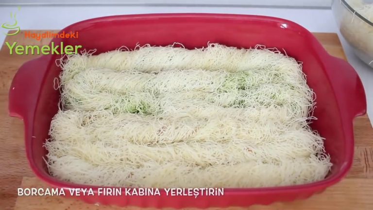 Tadına Bakanın Tarifini  İstediği Şahane Burma Kadayıf Tatlısı / Fırında Kolay Burma Tatlısı