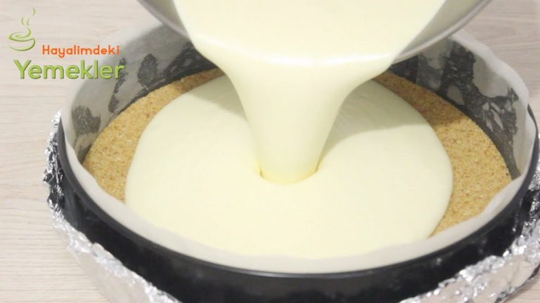 Çatlama ve Çökme Yapmayan Cheesecake Herkes Yapacak ! Frambuazlı Cheesecake Tarifi  ( Çizkek )