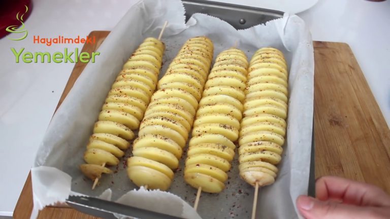 Fırında Çubukta Patates Tarifi -Şiş Patates Nasıl Yapılır /Hayalimdeki Yemekler