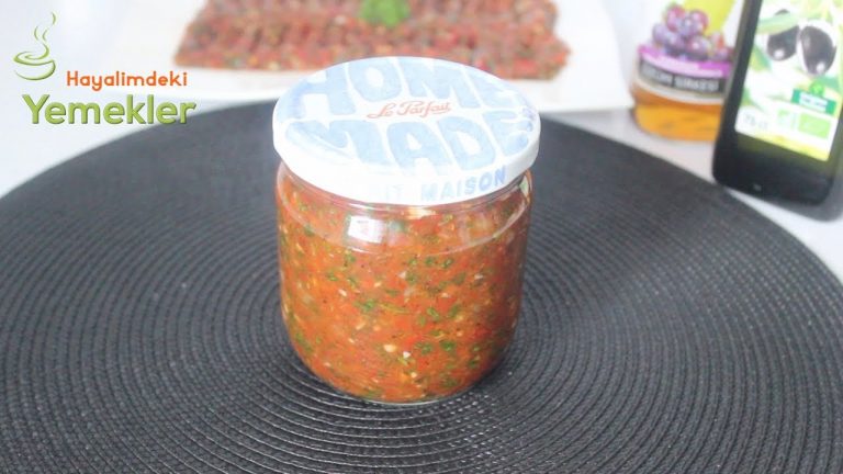 Püf noktalarıyla En Lezzetli Acılı Ezme Tarifi / Acılı Ezme nasıl saklanır /Hayalimdeki Yemekler