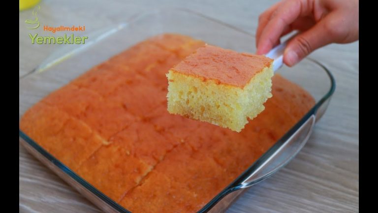 BÖYLESİNİ İLK DEFA YEDİM ŞERBETİ KAYNATILMAYAN YAĞSIZ,İRMİKSİZ SÜNGER TATLISI ✅  EN KOLAY TATLI  💯