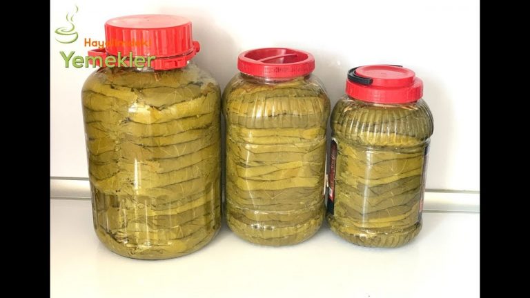 ✅PÜF NOKTALARIYLA YILLARCA BOZULMADAN SAKLAYABİLECEĞİNİZ SALAMURA YAPRAK TARİFİ 💯