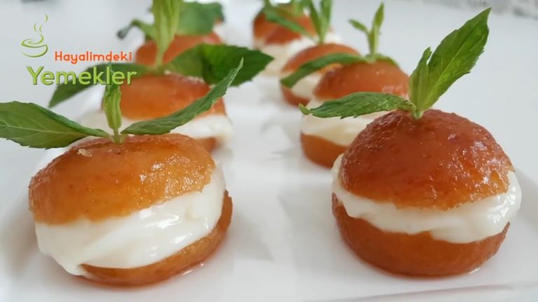 Muhallebi Dolgulu Kemalpaşa Tatlısı-Porsiyonluk Kremalı Kemalpaşa Tatlısı / Hayalimdeki Yemekler