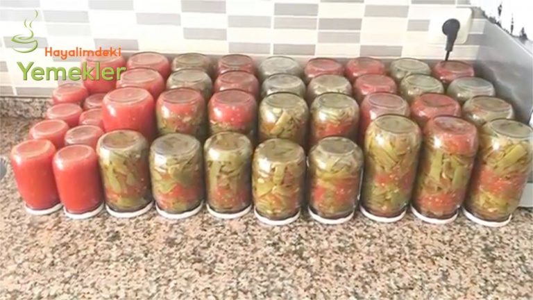 Taze Fasulye Konservesi/Kışa Hazırlık  Konserve Nasıl Yapılır / Hayalimdeki Yemekler