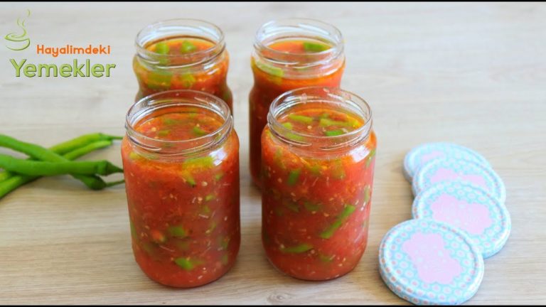 Domatesli Biber Turşusu – Acayip Lezzetli  Biberli Domates Sosu Nasıl Yapılır