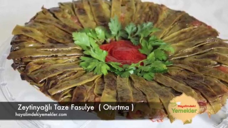 Zeytinyağlı Taze Fasulye ( Oturtma )