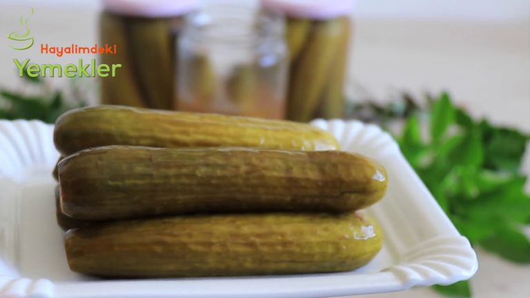 Kaynar Suyla Kıtır Kıtır SALATALIK TURŞUSU – YAZ TURŞUSU -Salatalık Turşusu