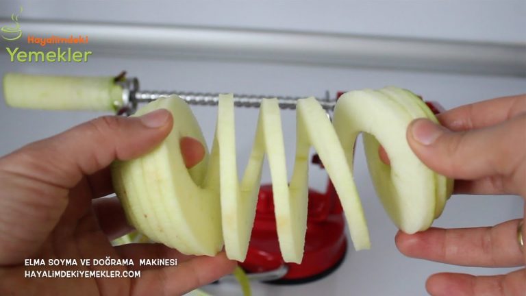 Elma soyma ve Doğrama Makinesi