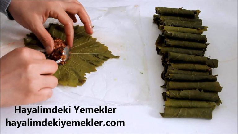 Buzluk Poşeti ile en kolay Yaprak Sarma