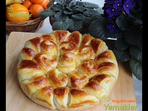 Kek Kalıbında Kesik Gül Poğaça