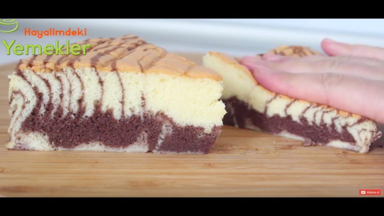 Böyle Yumuşak Zebra Kek Hiç görmediniz – Şifon Zebra Kek Tarifi – Hayalimdeki Yemekler