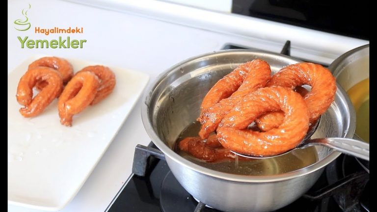 Hayatımda Yediğim en Çıtır HALKA TATLISI Tarifi / 4 Malzemeli Orjinal Halka Tatlısı Nasıl Yapılır